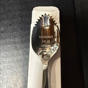 Grandma's Fruit Spoon - Silver